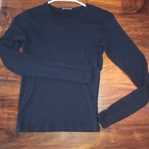 basic brandy melvil navy long sleeve